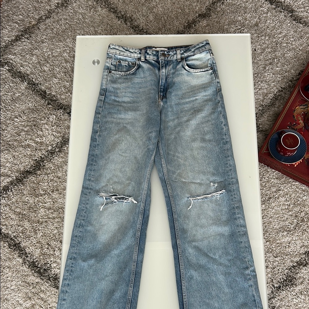 Zara straight jeans
